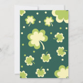 Your St. Patrick's Day party invitation card Save The Date (Achterkant)