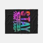 Your Story Is Not Over Stay Shirt Suicide Preventi Fleece Deken (Voorkant (Horizontaal))