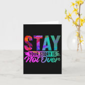 Your Story Is Not Over Stay Shirt Suicide Preventi Kaart (Gele Bloem)