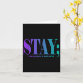 Your Story Is Not Over Stay Suicide Prevention Awa Kaart (Gele Bloem)