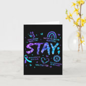 Your Story Is Not Over Stay Suicide Prevention Awa Kaart (Gele Bloem)