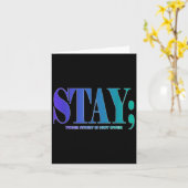 Your Story Is Not Over Stay Suicide Prevention Awa Kaart (Gele Bloem)