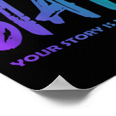 Your Story Is Not Over Stay Suicide Prevention Awa Poster (Hoek)