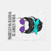 Your Story Is Worth Watching Suicide Prevention Aw Fleece Deken (Voorkant (Horizontaal))