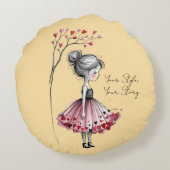 Your Style, Your Story. Rond Kussen (Achterkant)