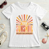 Your Sunshine Sunburst; Retro Leopard Summer T-shirt