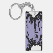 Your Taste, Your Power – Abstract Lilac & Black Sleutelhanger (Voorkant Links)