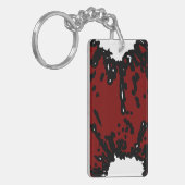 Your Taste, Your Power – Abstract Red & Black Sleutelhanger (Voorkant Links)