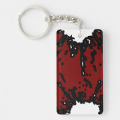 Your Taste, Your Power – Abstract Red & Black Sleutelhanger (Voorkant)