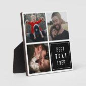 Your text here with custom photo fotoplaat (Voorkant)