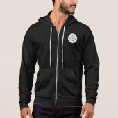 YOUR TEXT/LOGO/DESIGN/PHOTO BLACK ZIPPER CUSTOM  HOODIE (Voorkant)