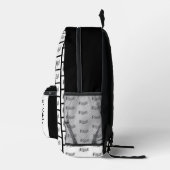 Your text on custom music notes backpacks. bedrukte rugzak (Rechts)