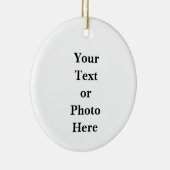 Your Text or Photo Keramisch Ornament (Rechts)
