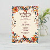 YOUR THANKSGIVING DINNER WITH A CUSTOMIZED MENU  (Staand voorkant)