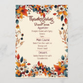 YOUR THANKSGIVING DINNER WITH A CUSTOMIZED MENU  (Voorkant)