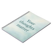 Your Thoughts Matter – Calm Pastel Motivational Notitieboek (Linkerzijde)