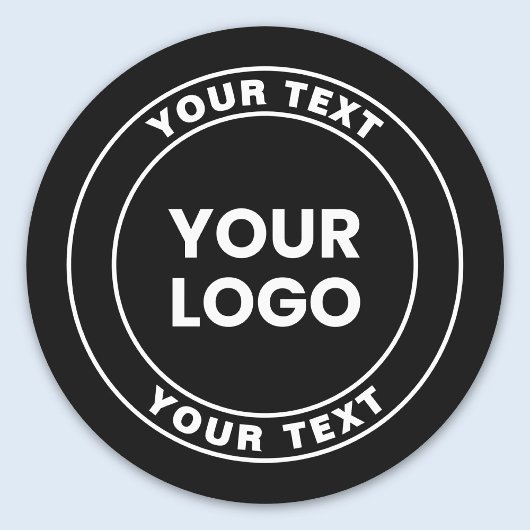 Your Uploaded Logo + Bold Circular Text  Labels