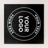 Your Uploaded Logo + Bold Circular Text Legpuzzel (Horizontaal)