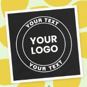 Your Uploaded Logo + Bold Circular Text  Servet