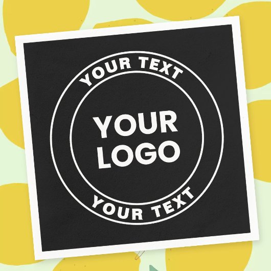 Your Uploaded Logo + Bold Circular Text  Servet