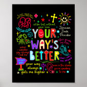 Your Way Is Better Proverbs 16_9 Faith Apparel  Poster (Voorkant)