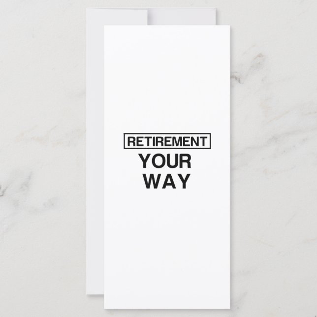 YOUR WAY RETIREMENT (Voorkant)