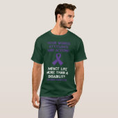 Your Words Attitude Actions Purple Ribbon Overdose T-shirt (Voorkant volledig)