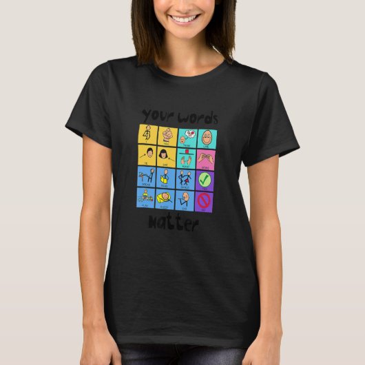 Your Words Matter Slp Squad Speech Language Pathol T-shirt (Voorkant)