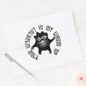 Your Workout Is My Warm Up Ronde Sticker (Envelop)