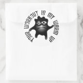 Your Workout Is My Warm Up Ronde Sticker (Tas)