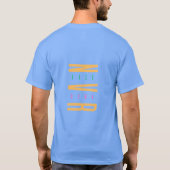 Your Wow Worth Back Down NVR Basic Dark T-Shirt (Achterkant)