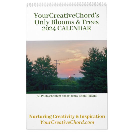 YourCreativeChord 2024 alleen Blooms & Trees Kalender (Hoes)