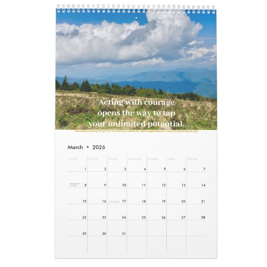 YourCreativeChord Mountains 2024 Kalender (Mar 2026)