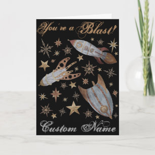 You're a Blast beroemd gemaakt door Custom Steampu Feestdagen Kaart