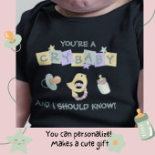 You're A Crybaby - Eend, fles, fopspeen T-shirt