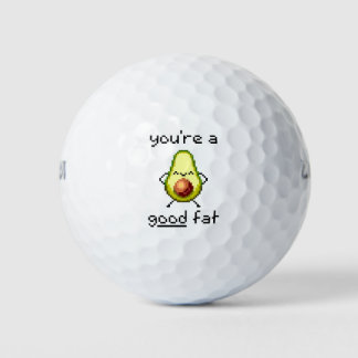 "You're a Good Fat" Schattigee grappige avocado Golfballen