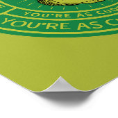 You're a Mean One Mister Grinch Badge Poster (Hoek)