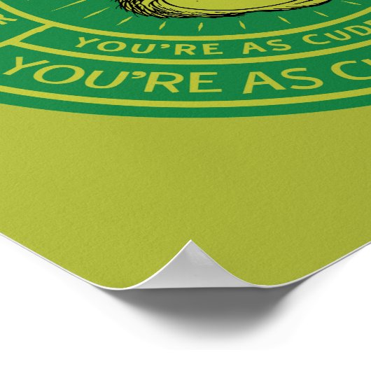 You're a Mean One Mister Grinch Badge Poster (Hoek)