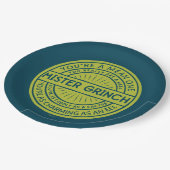 You're a Mean One Mister Grinch Quote Papieren Bordje (Gekanteld)