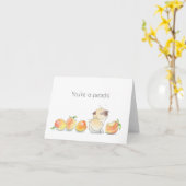 You're a Peach pug Kaart (Gele Bloem)