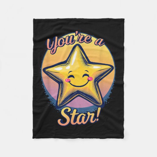 You're A Star Compliment Day Motivational Design  Fleece Deken (Voorkant)