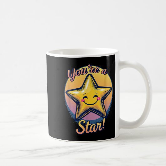 You're A Star Compliment Day Motivational Design  Koffiemok (Rechts)