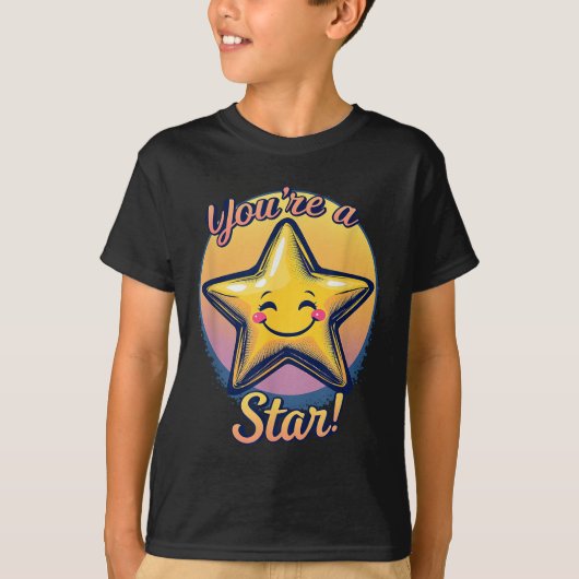 You're A Star Compliment Day Motivational Design  T-shirt (Voorkant)