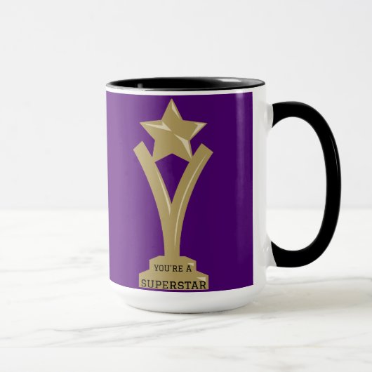 "You're a Superstar" Boss's Day Coffee / Tea Mok (Rechts)