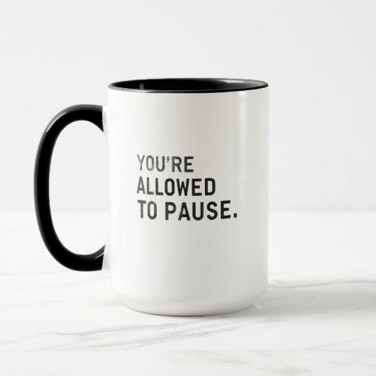 "You're Allowed to Pause." Mok (Links)