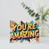 You're Amazing Postcard Briefkaart (Staand voorkant)