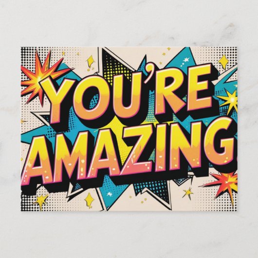 You're Amazing Postcard Briefkaart (Voorkant)
