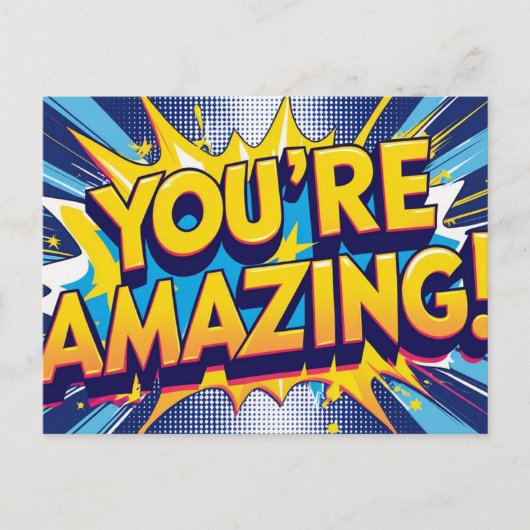 You're Amazing Postcard Briefkaart (Voorkant)