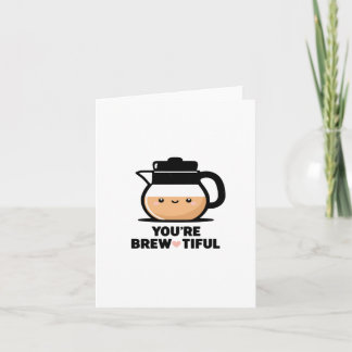 You're Bretwitful - Schattigee Sticker voor koffie Kaart