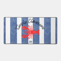 "You're Clawesome" Red Lobster op Denim Print